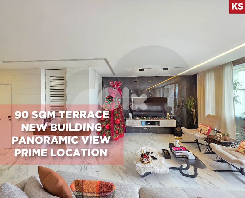 90 SQM Terrace, panoramic view, baabda, Yarzeh REF#KS130036 0