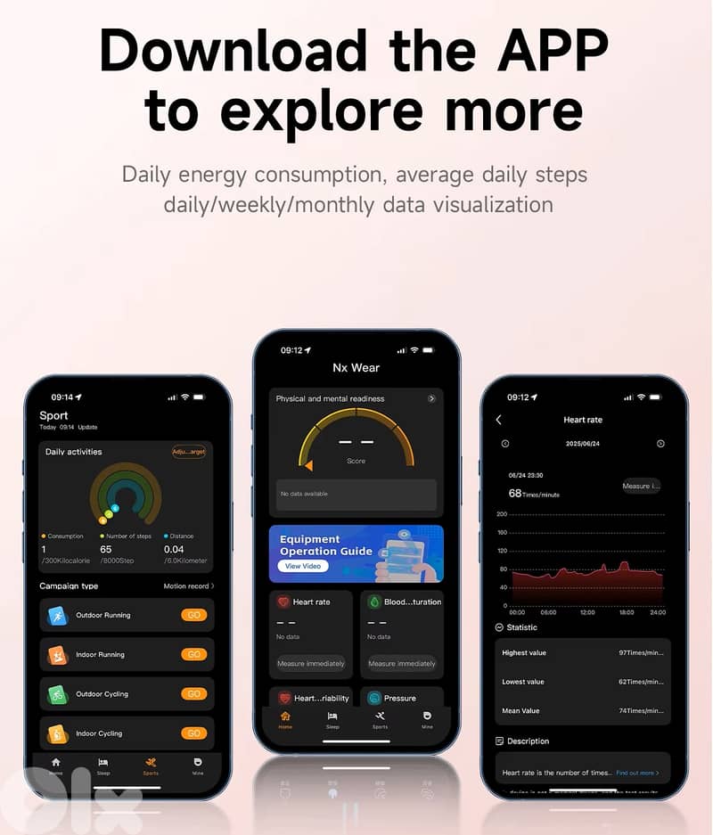 Ultra Slim & Light Weight SmartBand Watch 8