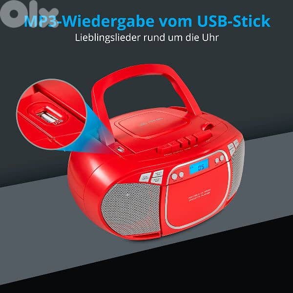 medion cd , cassette , radio , aux & usb 2