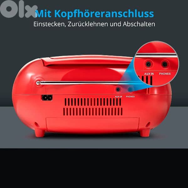 medion cd , cassette , radio , aux & usb 3