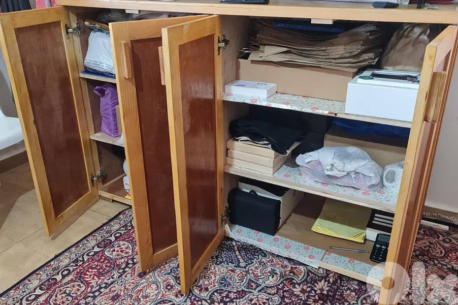 Wooden Cupboard with Four Doors 1