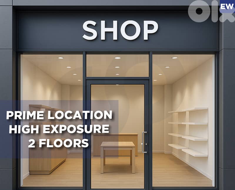 PRIME LOCATION -HIGH EXPOSURE -2 FLOORS - Zouk Mikael REF#EW130233 0