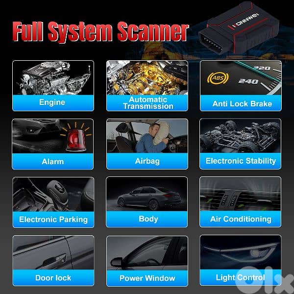 All System OBD2 Scanner سكانر (Original) 1