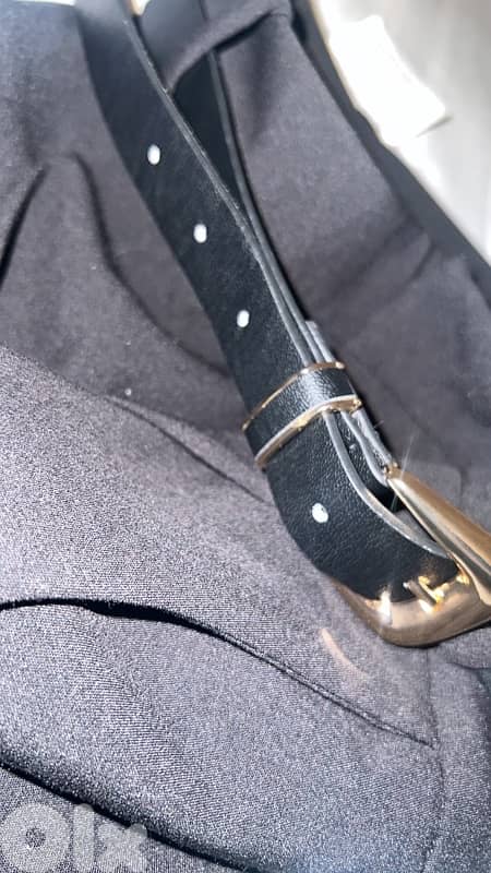 zara pant with belt 1