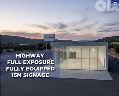 Highway / Full exposure/ Fully equipped  - zouk mosbeh REF#CI130288
