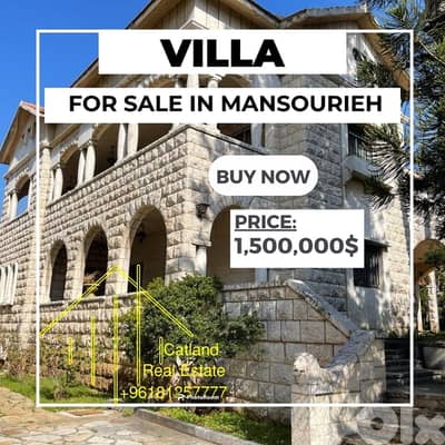 HOT DEAL!!! Villa for sale in Mansourieh for $1,500,000 area 777m2
