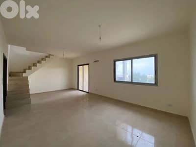 Duplex with terrace for sale in bchamoun, aley / بشامون، عاليه