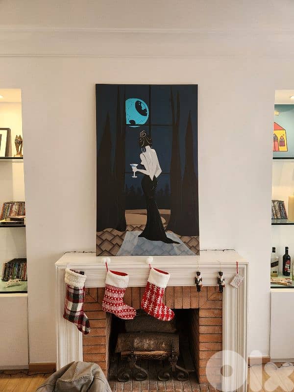 lady of the house, handmade painting 1