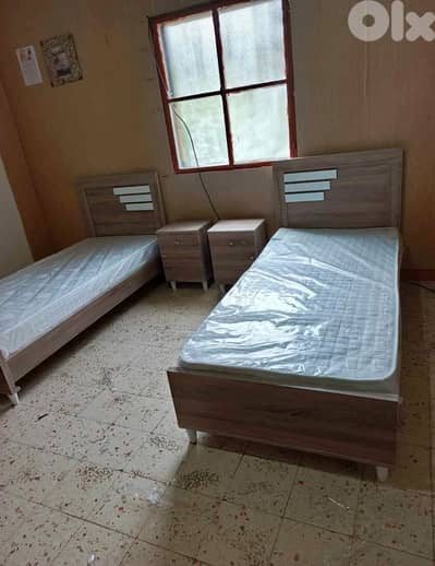 تختين مع فرش مفردين جديدة من المعمل بافضل الاسعار