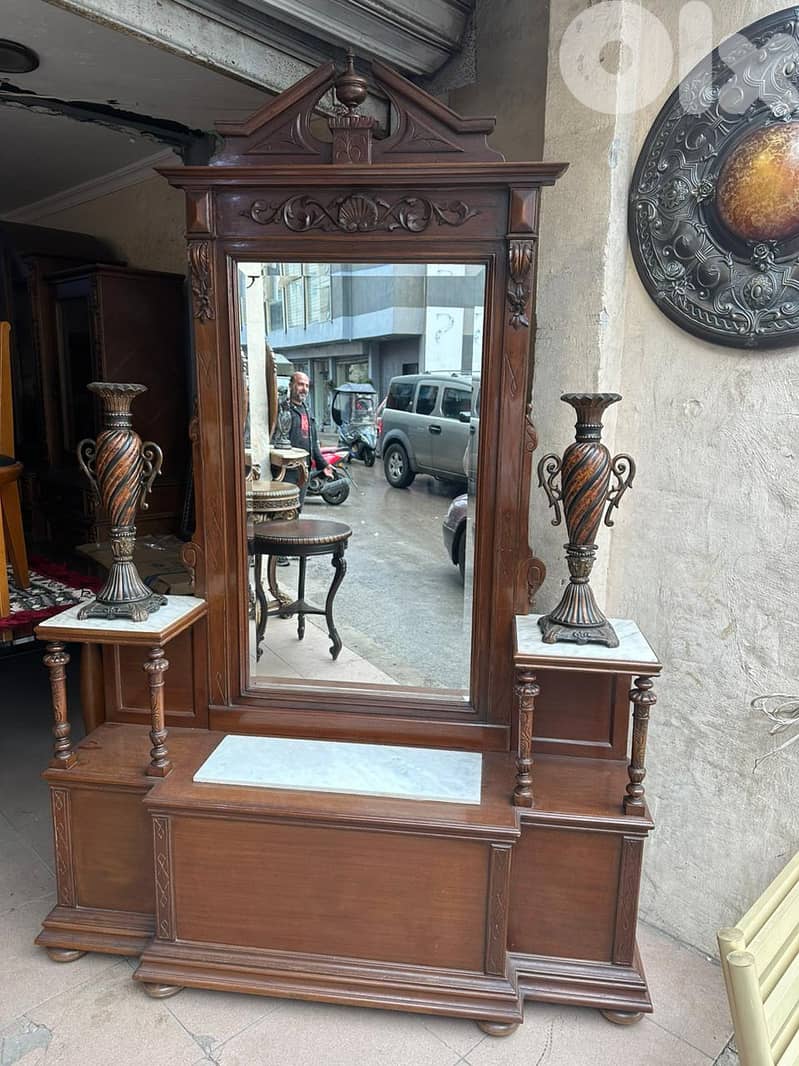 بورشبوه قديم ملكي خشب زان مع مرايا 0