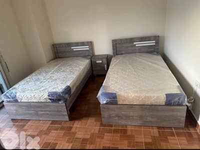 تختين مفردين مع فرش جديدة من المعمل بافضل الاسعار