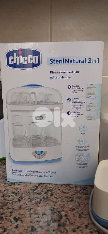 chicco , digital steam sterilizer 3 in 1 ,very veryyyy clean like new 7
