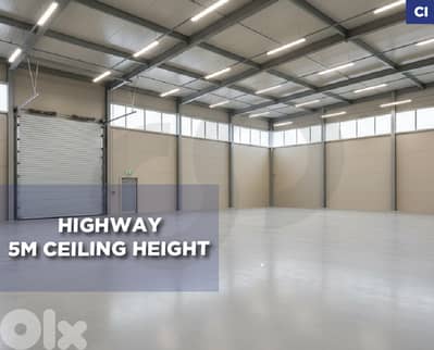 Prime highway warehouse for rent in Zouk Mosbeh ! REF#CI130295