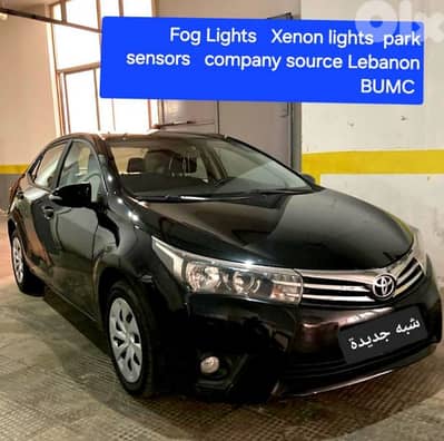 2014  Toyota Corolla مصدر الشركة لبنان  شبه جديدة