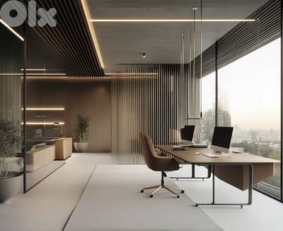 LARGE OFFICE SPACE IN CLEMENCEAU PRIME WITH SEA VIEW (HAMRA-295)