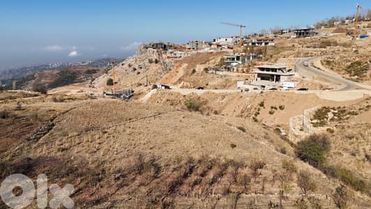 Qanat Bakish - Faqra Border sea view land for sale