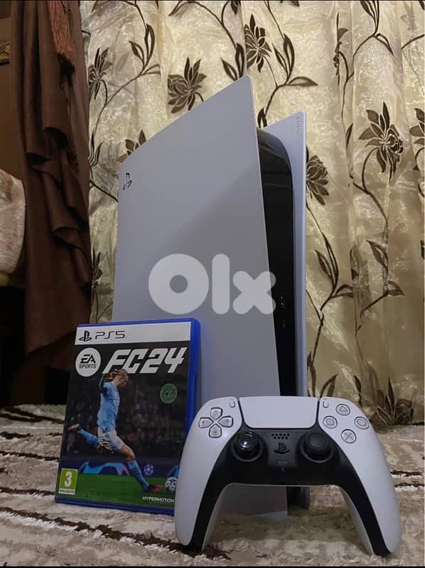 PS5 fat 825GB 60HZ used like new 0