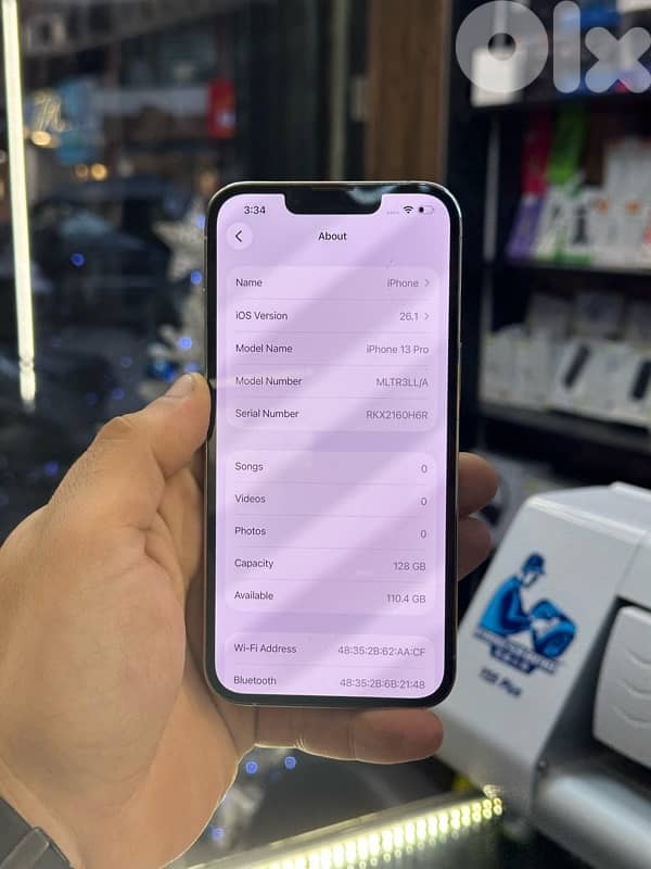 iPhone 13 Pro  128Gb used like new battery 92% 3