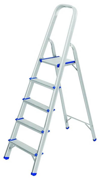 ladder aluminium from 5 to 9 steps سلم المنيوم