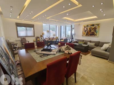 FURNISHED APARTMENT FOR RENT IN TILAL AIN SAADEH + TERRACE, (ASR-137)