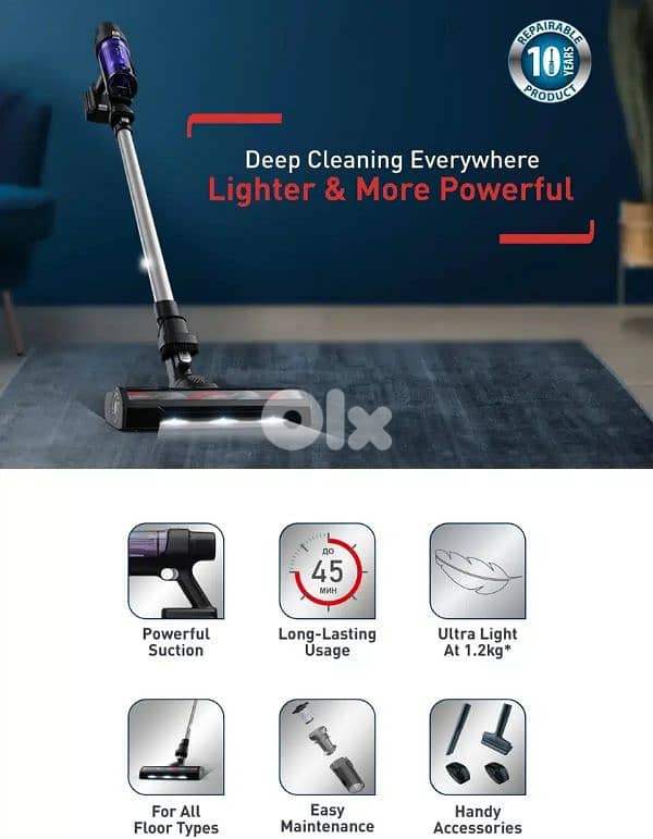 cordless vacuum TEFAL X-pert 7.6 TY6A35 2