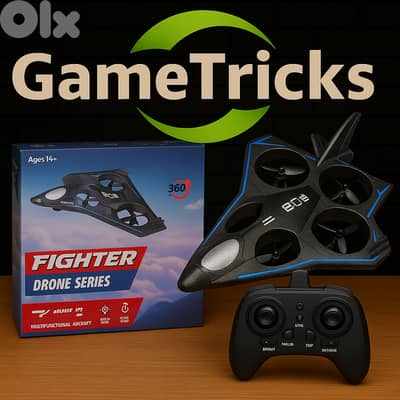 Airplane drone with remote control and stability movement option