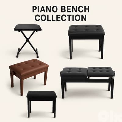 Piano chair collection with colors