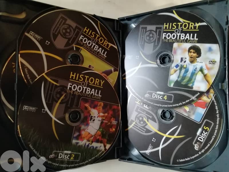 History Of Football The Beautiful Game  2002  5 DVDs box set 1