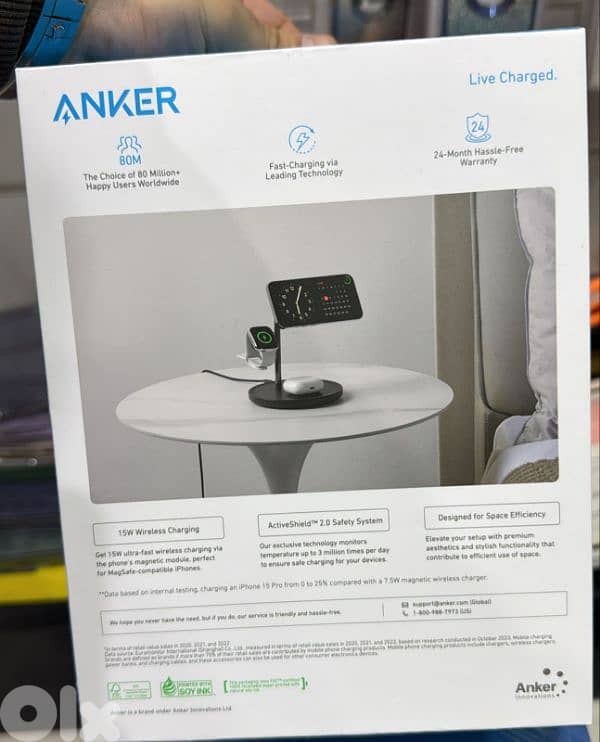 Anker MagGo 15w Wireless Charging Station (3-in-1 Stand) 1
