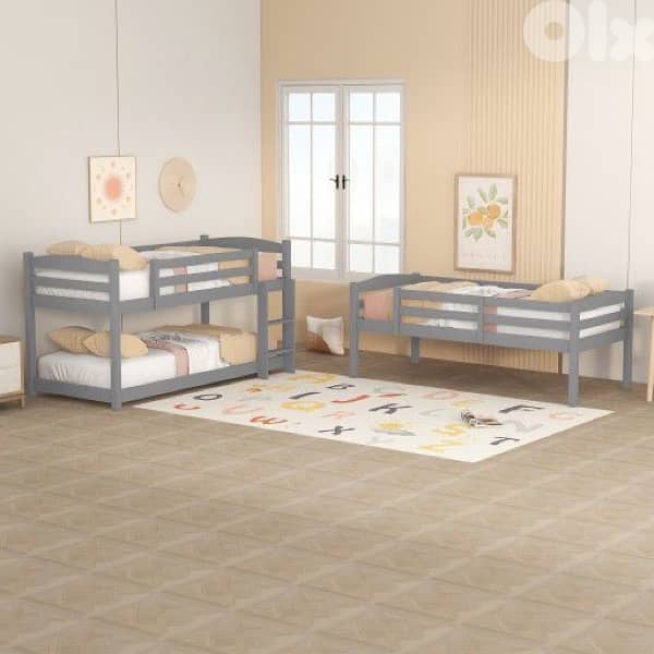 Children's Bunk Bed, 90 x 200 cm 1