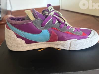 nike kaws sacai blazers purple dusk