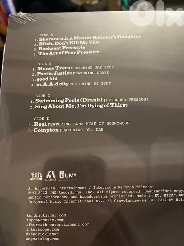 good kid maad city - Kendrick Lamar vinyl 1