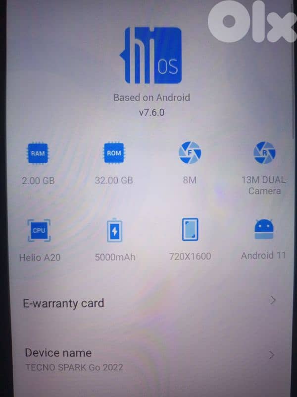 Tecno spark 7 go 2022 3
