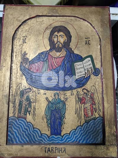orthodox icons,greek icon,vintage painting