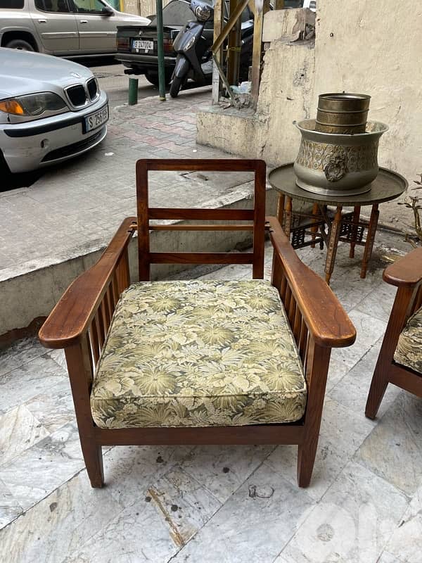 Antique Morris Set Of Three Armchairsطقم شاز موريس 5