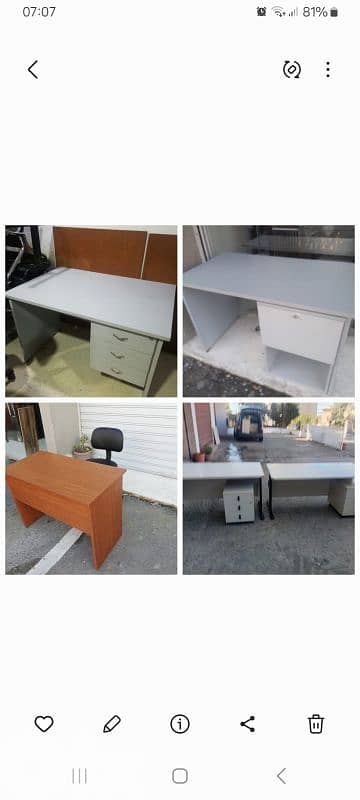 مكاتب كراس اوروبي شبه جديد مكتب 130$ كرسي 40$