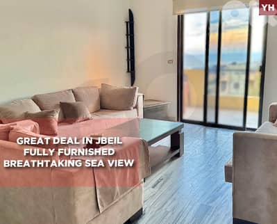 Great Deal in Jbeil Fully furnished Breathtaking Sea view REF#YH130318