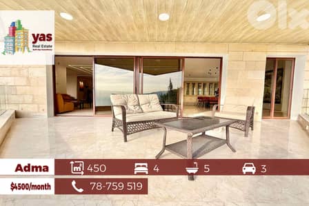 Adma 450m2 | Fully Furnished | Upgraded | Rent | Eh/YV |