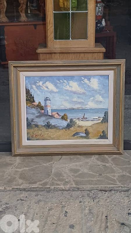 لوحة رسم زيتي اوروبية 1