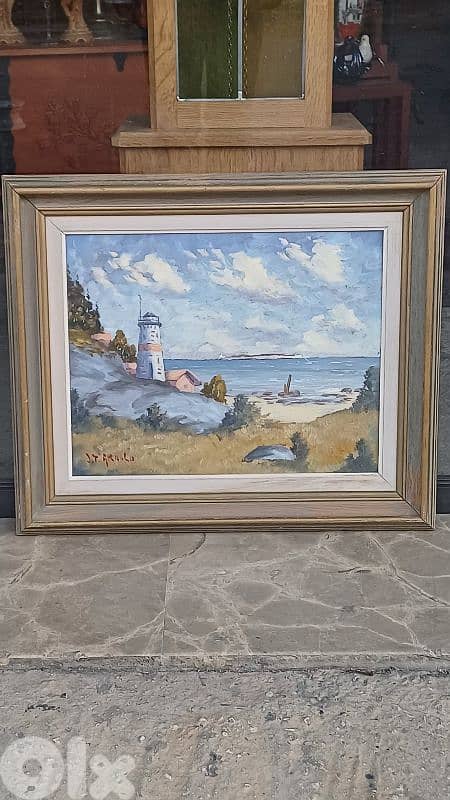 لوحة رسم زيتي اوروبية 2