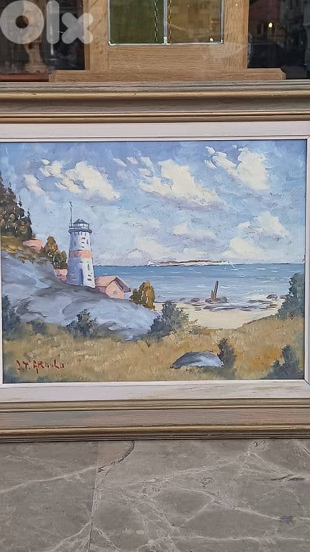 لوحة رسم زيتي اوروبية 6