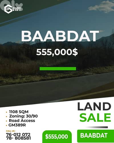 Land for sale in Baabdat - أرض للبيع في بعبدات