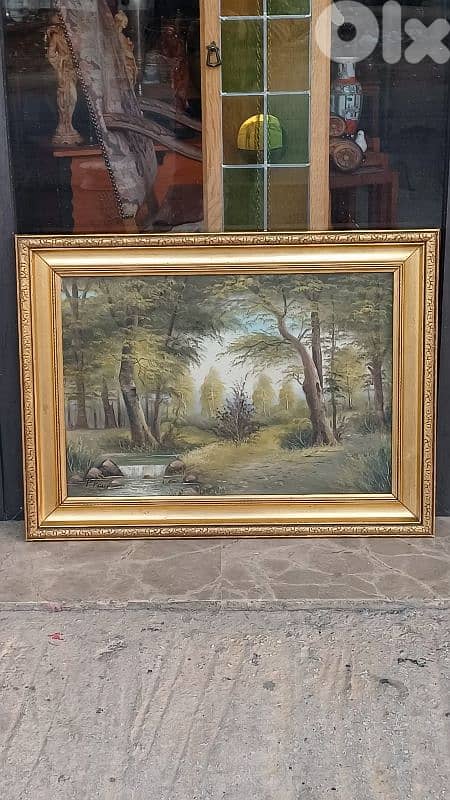 لوحة رسم زيتي اوروبية 1