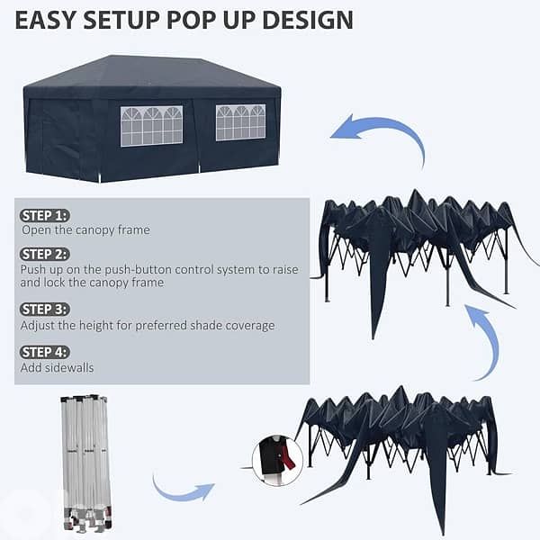 Pop-Up Tent with Sidewalls 3