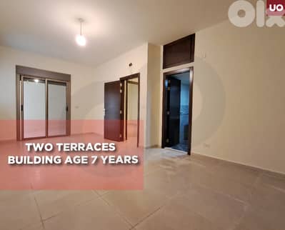 Two terraces  - Building age 7 years - Hazmieh  REF#UO130352