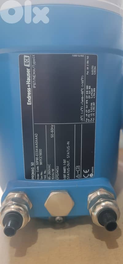 Endress+Hauser Promag 50P Electromagnetic Flowmeter.