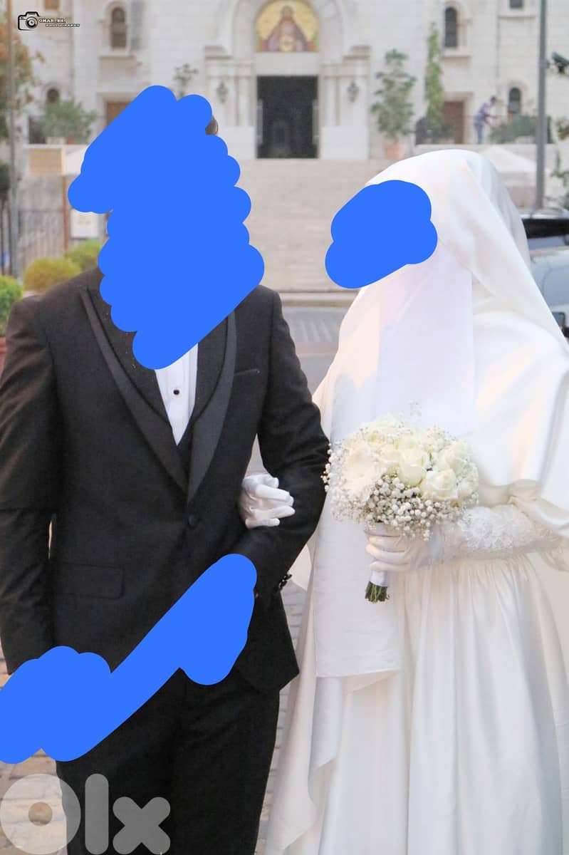 فستان زفاف عصر فيكتوري شبه جديد للإيجار او البيع 1