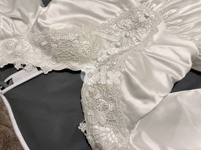 فستان زفاف عصر فيكتوري شبه جديد للإيجار او البيع 2