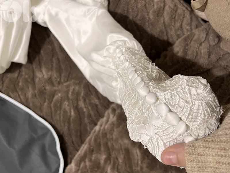 فستان زفاف عصر فيكتوري شبه جديد للإيجار او البيع 5