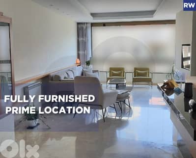 Terrace, Fully furnished apartment for rent in hazmieh REF#RW130361